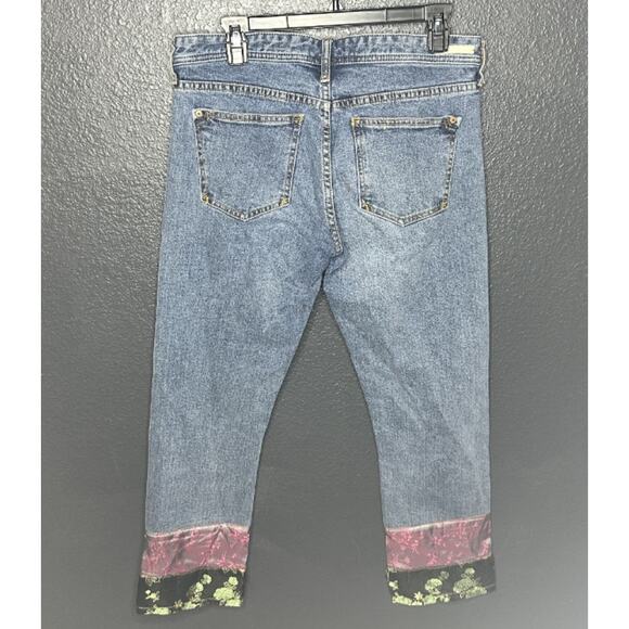 Anthropologie Pilcro And The Letterpress Blue Denim Slim Boyfriend Jeans Size 27 - Picture 5 of 8